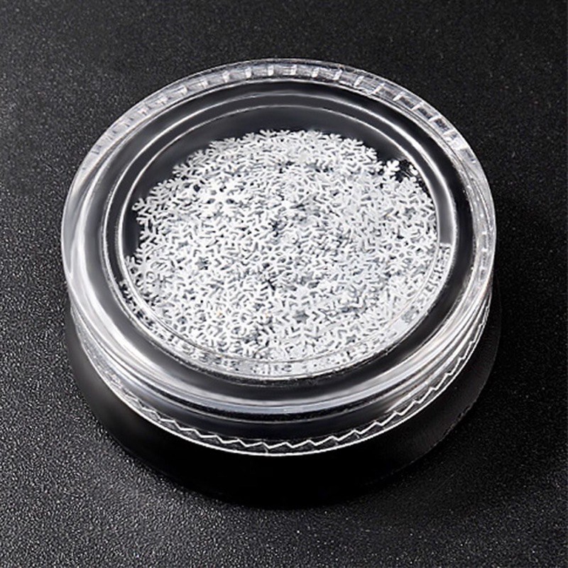 Sequin kim tuyến Noel 90 bông tuyết Giáng sinh trắng nhôm