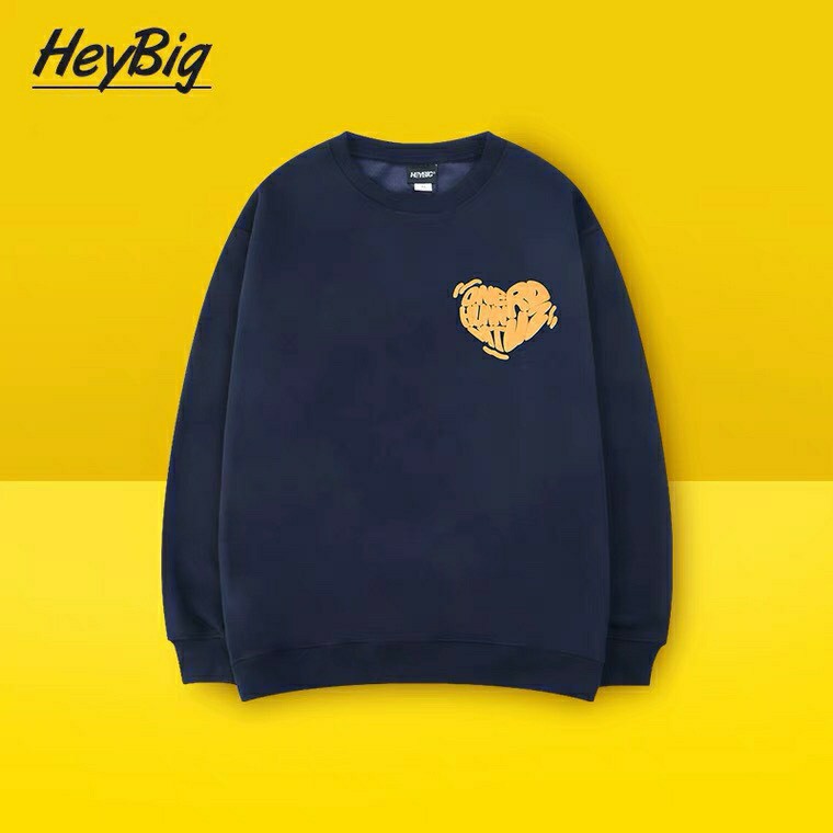 Áo sweater nam nữ HeyBig Áo nỉ lót lông dài tay form rộng unisex in hình Good Vibe Rovz