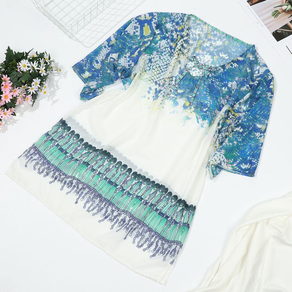 LET Đầm Sarong Kaftan Đi Biển Mùa Hè