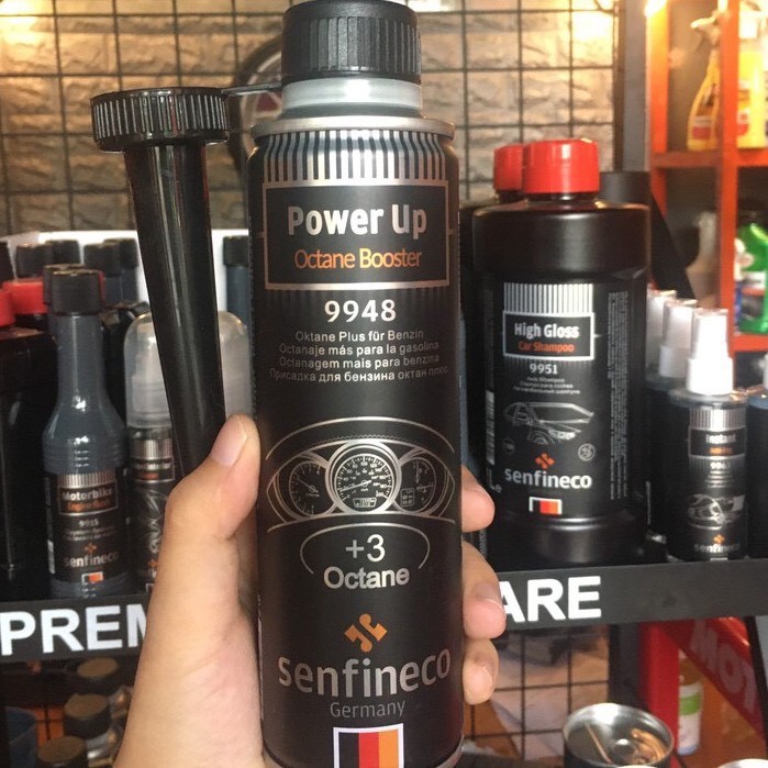 Senfineco 9948 - Phụ Gia Tăng Chỉ Số Octan Của Xăng Senfineco Power Up Octane Booster 300ml Tặng Vệ Sinh Kính Wurth