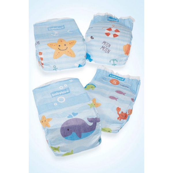 Bỉm bơi dán/quần Babylove Đức cho bé đủ size: M/L từ 7-20kg