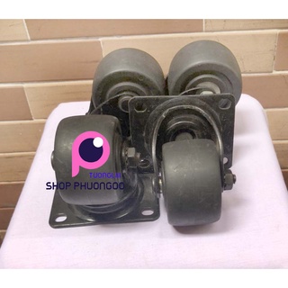 Bộ 4 bánh xe đẩy tải nặng 80x38