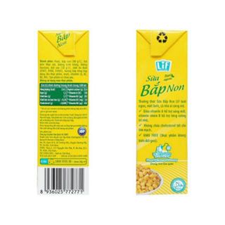 Lốc Sữa Bắp Non LIF ( 180ml x 4 hộp)