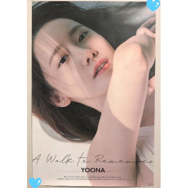 Poster album Yoona A walk to remember (thường và kihno)
