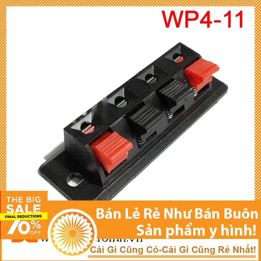 Cầu Đấu Dây Loa 4 đấu 15x50mm WP4-11