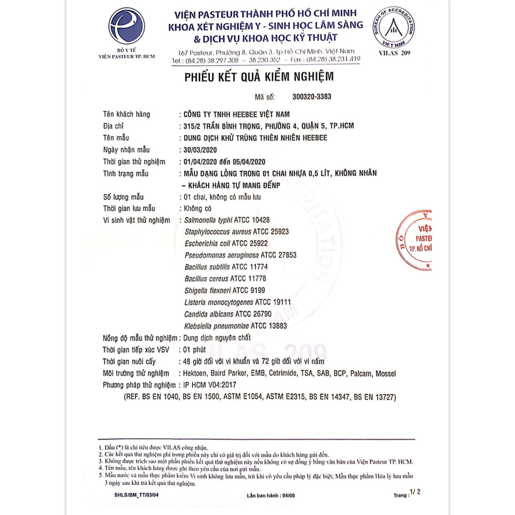 Dung dịch khử khuẩn Lá Xô Thơm Heebee tự nhiên hiệu quả sát khuẩn 99.9% chai lớn 1000ml | BigBuy360 - bigbuy360.vn