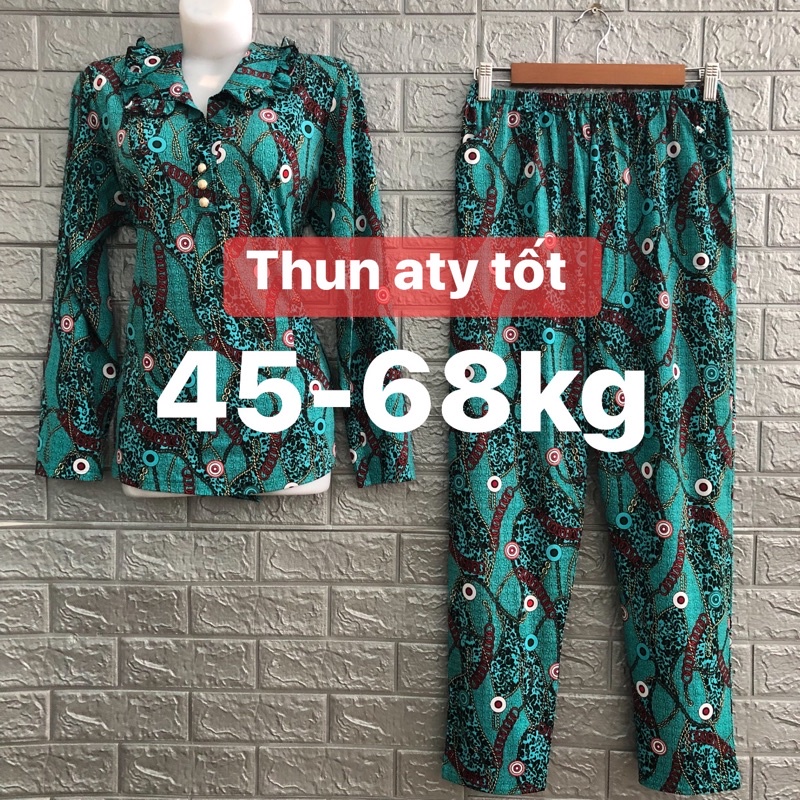 Tay dài(45-68kg) đồ bộ quần dài (Thun ATy tốt)