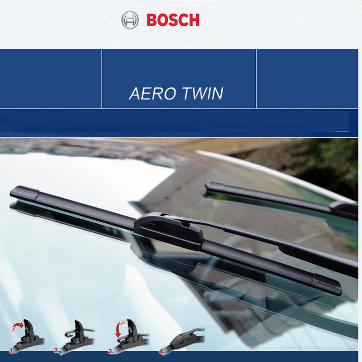 Cần gạt nước mưa Bosch AEROFIT và Evolution dùng cho xe 4 đến 7 chỗ kích thước 16 - 26 inch - Bảo Hành Chính Hãng Hãng