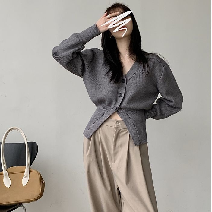 Áo cardigan dáng ngắn phong cách Hàn Quốc trẻ trung hợp thời trang