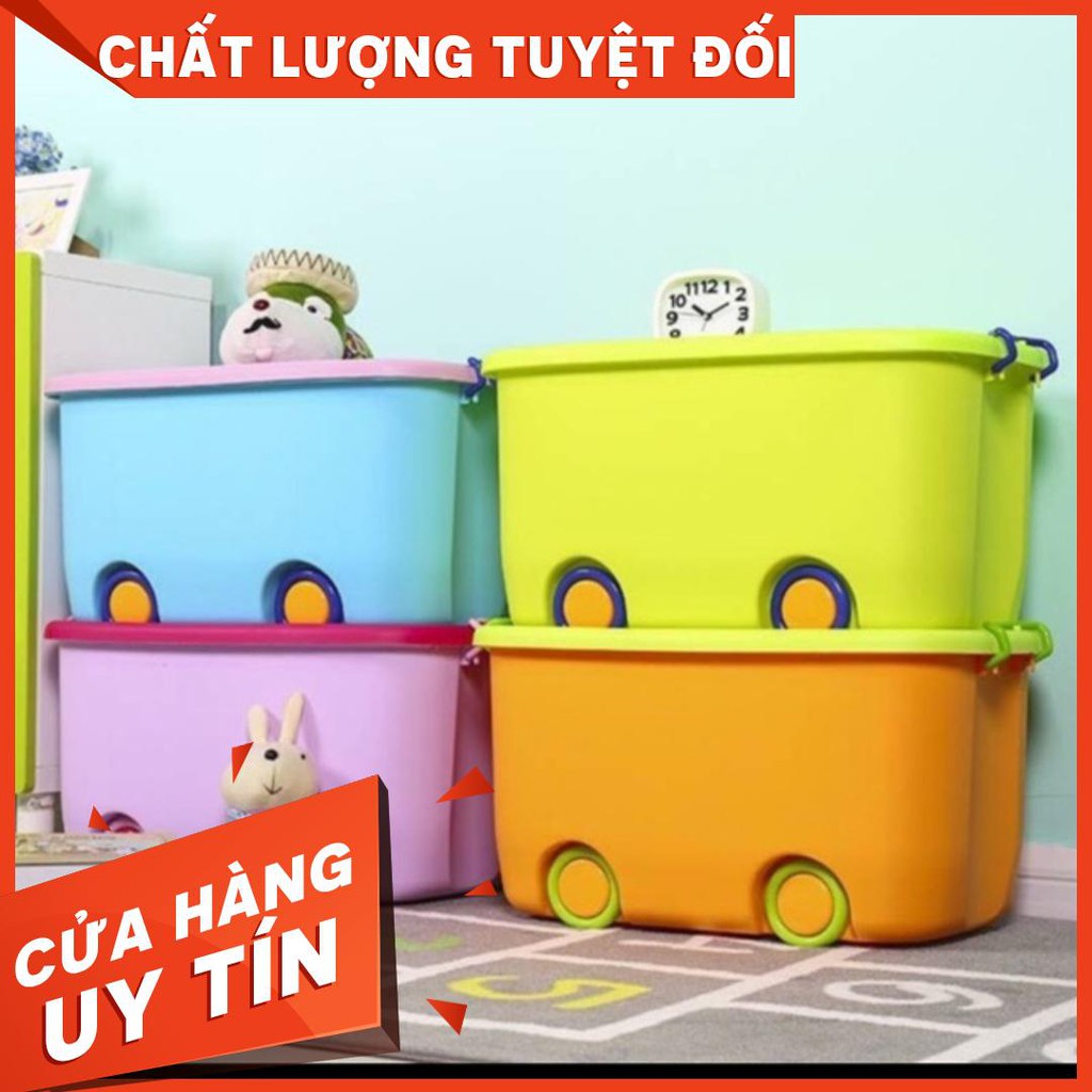 (Thanh lý kho giá sỉ) Combo 3 thùng nhựa bánh xe size lớn