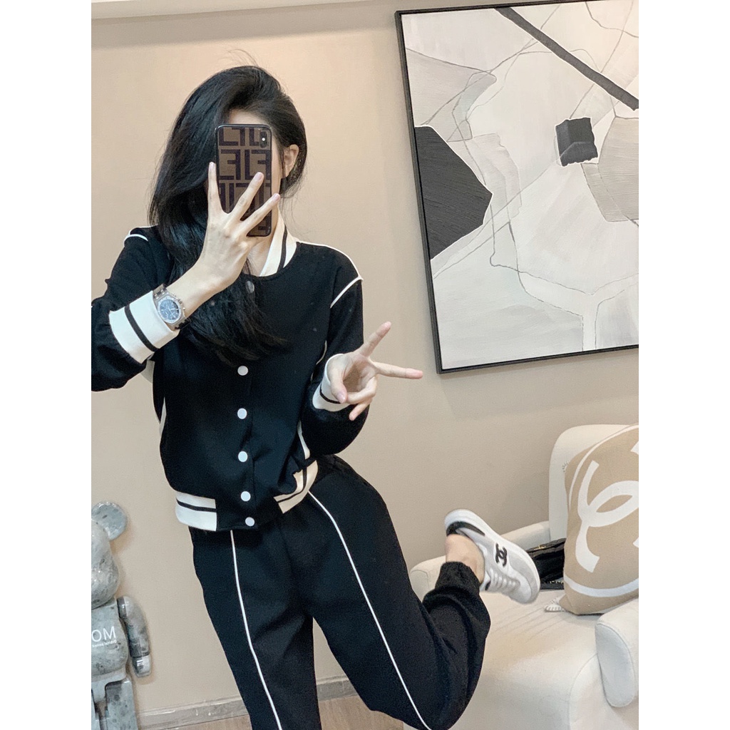 Bộ Đồ Thể Thao Hai Mảnh Phong Cách Thời Trang Mùa Thu 2022