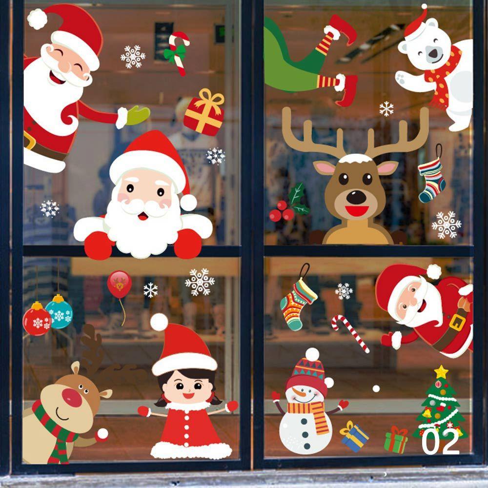 CONOPERY Sticker Dán Tường Trang Trí Giáng Sinh Chữ Merry Christmas 2023