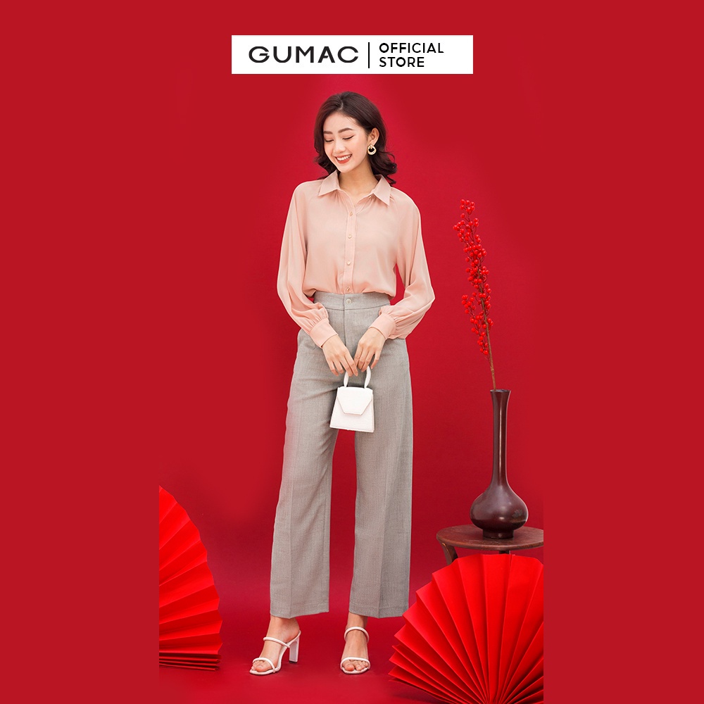 Áo sơ mi form hơi rộng AC01050 GUMAC