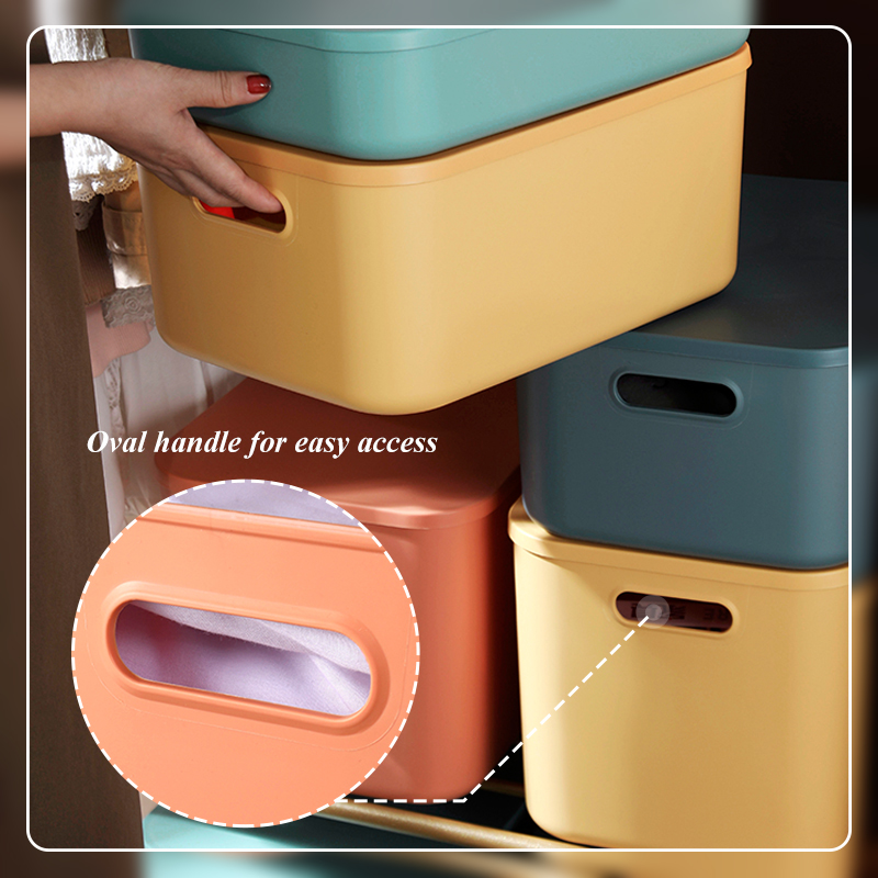 Hộp Nhựa JUJIAJIA Có Nắp Đựng Đồ Lặt Vặt/Bánh Ăn Vặt/Mỹ Phẩm Để Bàn