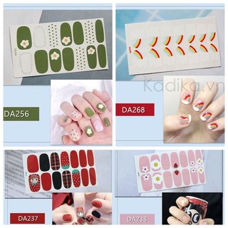 Miếng dán móng tay nghệ thuật 3D + Tặng kèm duỗi móng
