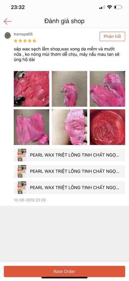 100g PEARL WAX TẨY LÔNG