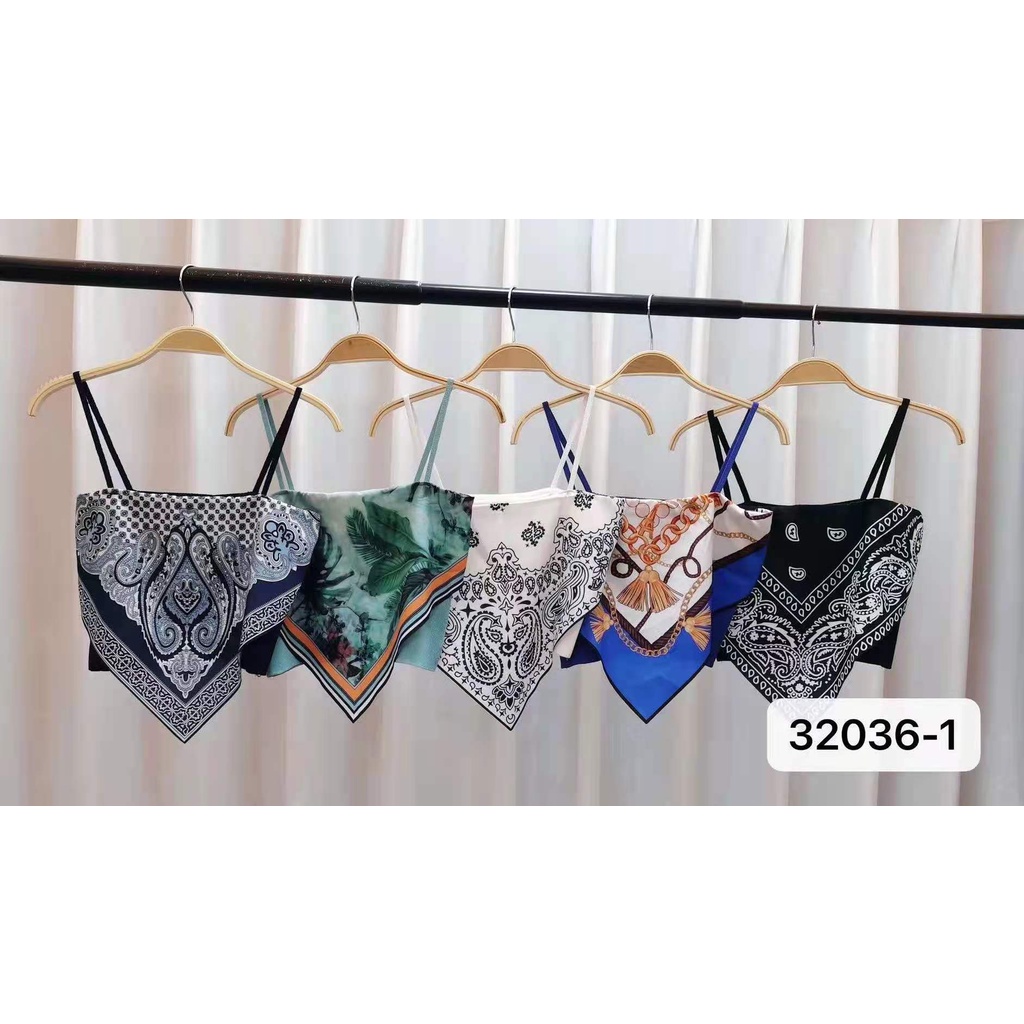 Áo Hai Dây Dáng Ôm In Họa Tiết Phong Cách Cổ Điển Quyến Rũ Thời Trang Mùa Hè Hàng Mới 2022