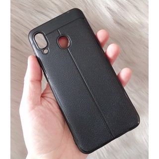 ỐP LƯNG SAMSUNG GALAXY A30 / A50 DẺO GIẢ DA AUTOFOCUS CHỐNG SỐC