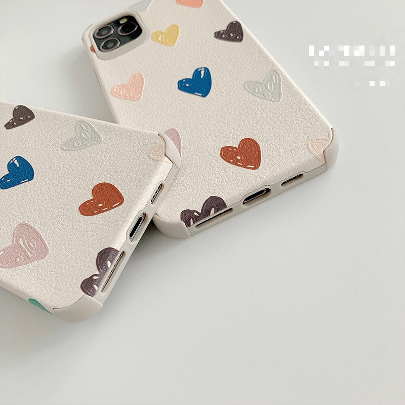 Ốp Điện Thoại Mềm Họa Tiết Trái Tim Cho Iphone 11pro / Max X Xs Xr Se 7 8plus | BigBuy360 - bigbuy360.vn