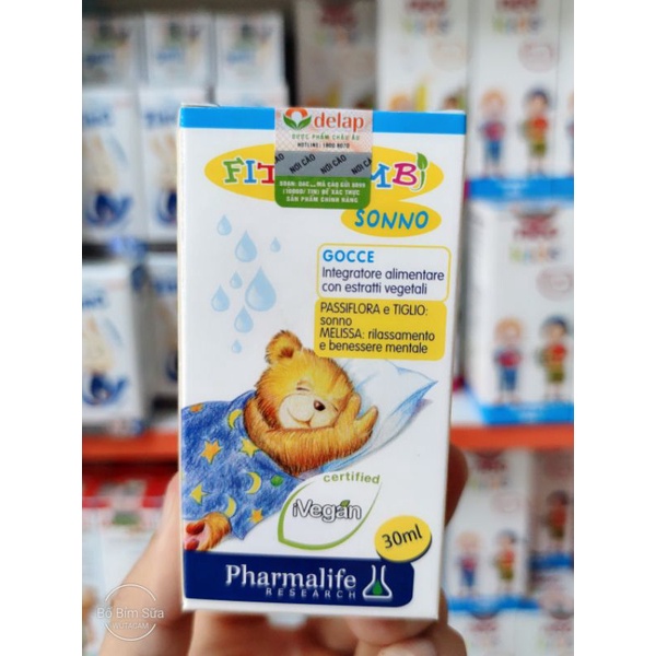 🆘  Siro Giúp Bé Ngủ Ngon FITOBIMBI SONNO  Bổ Sung Vitamin