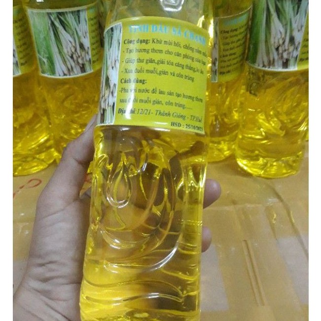 Tinh dầu xả chanh 500ml đậm thơm đuổi côn trùng