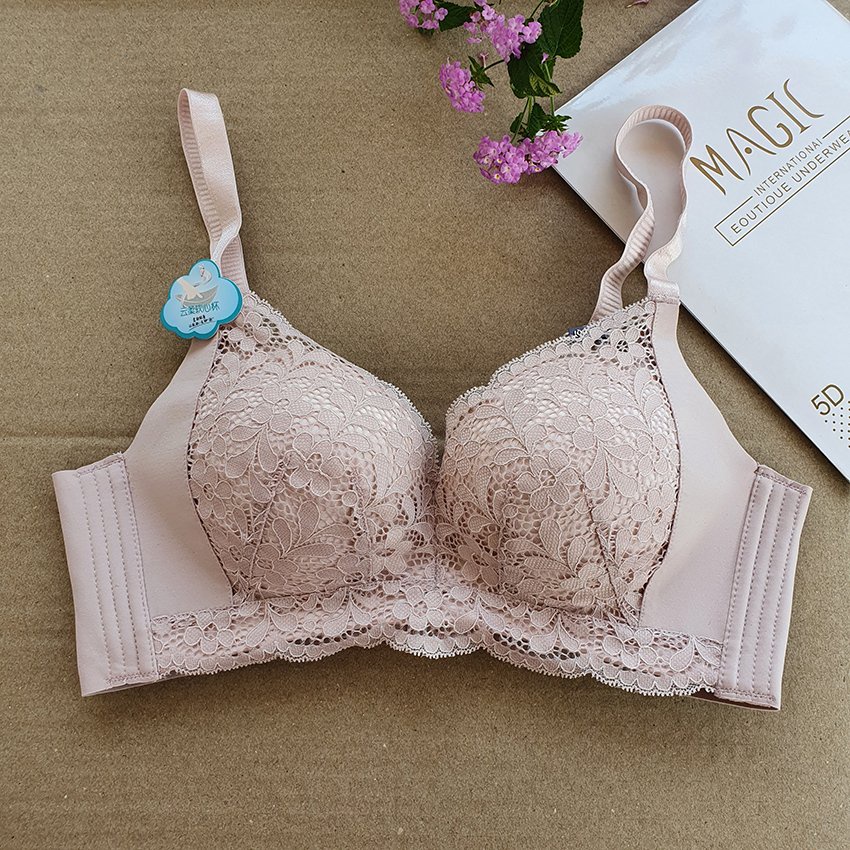 Áo lót nữ 6018 - Chất Ren - Đệm dày nâng ngực 4cm cho form ngực nhỏ