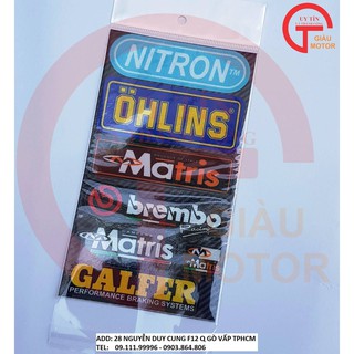 TẤM TEM PHẢN QUANG LOGO NITON , OH,... DÁN TRANG TRÍ