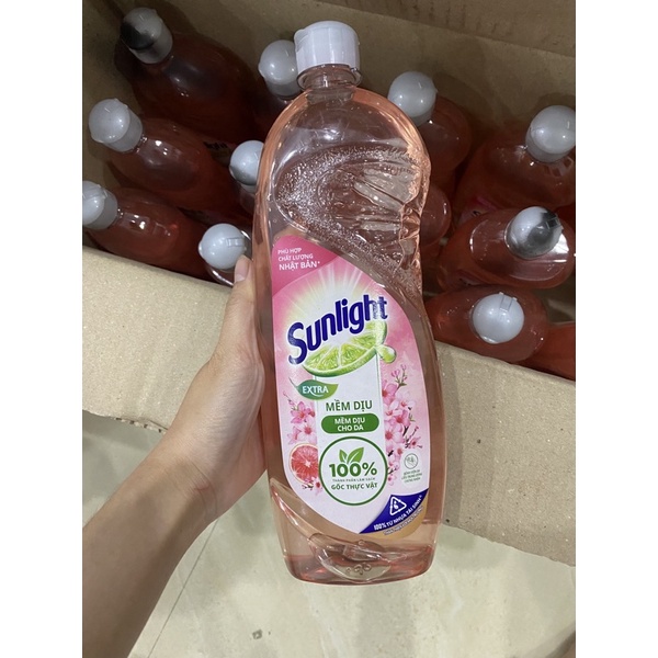 Nước rửa chén bát sunlight chanh 100 nhiều mùi hương sạch nhanh xả bọt mạnh