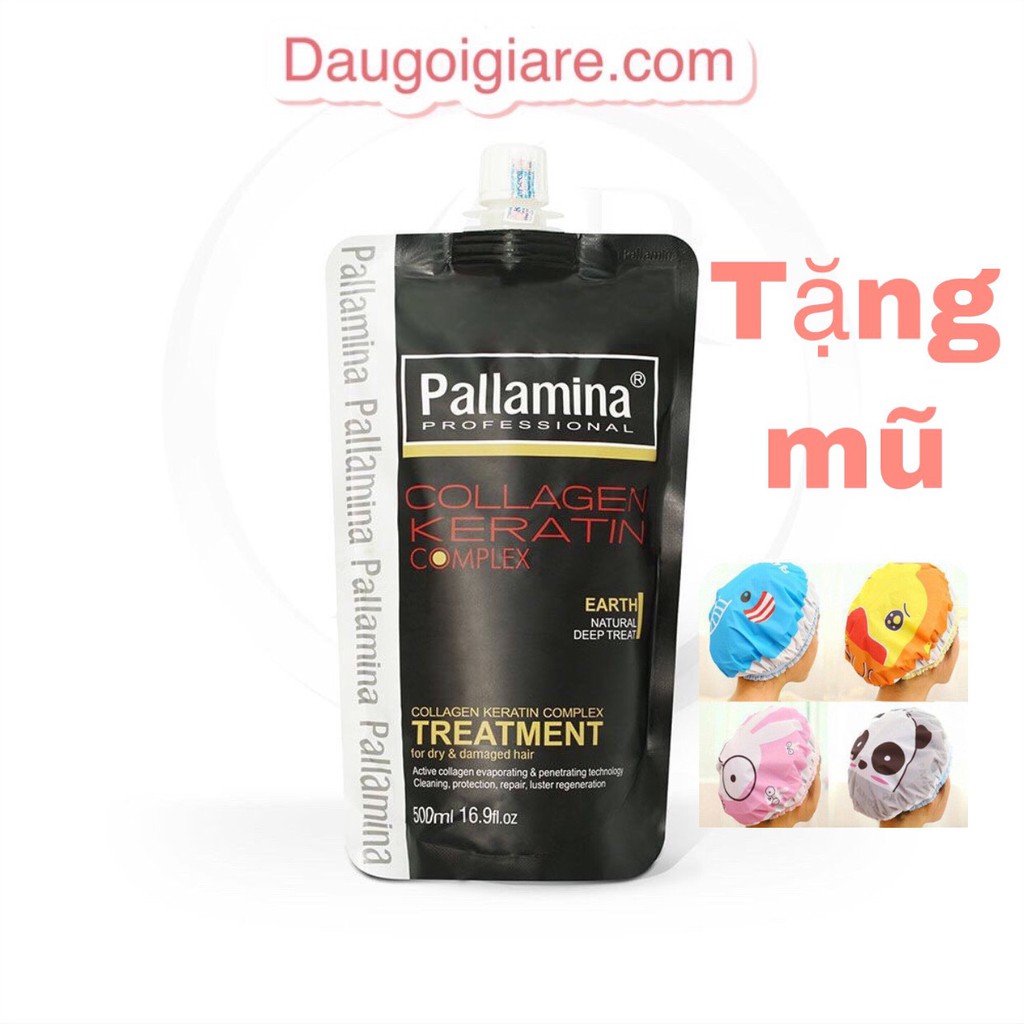 Kem Hấp Ủ Tóc Colagen - Keratin Phục Hồi Tóc Khô Xơ Hư Tổn Chẻ Ngọn Siêu Mềm Mượt PALLAMINA