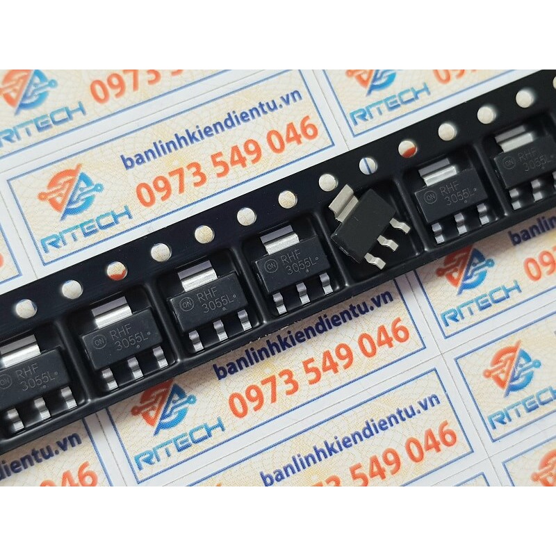 [ combo 5 chiếc ] 3055L NTF3055L NTF3055L108 Mosfet kênh-N 3A/60V SOT-223 (hàng chuẩn )