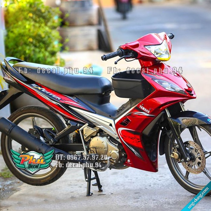 Tem rời EX 135 2006-2010 Đỏ đen (P)