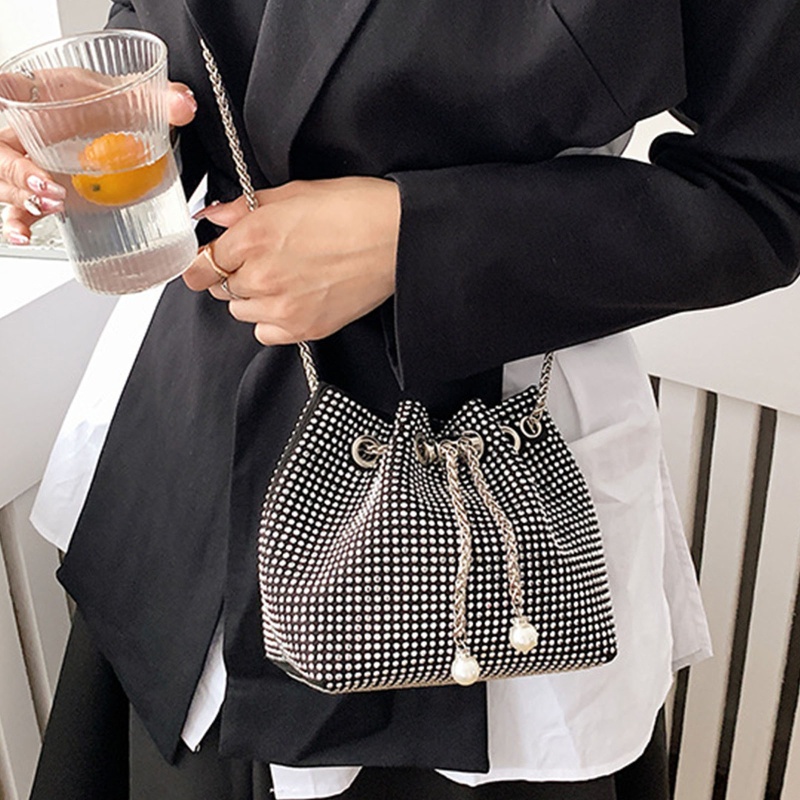 Túi Đeo Chéo Vai Đính Đá Thời Trang Dành Cho Nữ