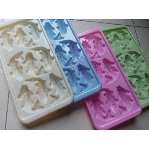 Combo 10 Khuôn Rau Câu , Làm Bánh , Khay Đá 9 Cá Chép Nhỏ - BX1086