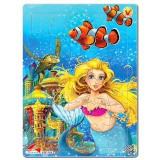 Tranh xếp hình phát triển trí tuệ cho bé tia sáng jigsaw puzzle 30 mảnh - nàng tiên cá - msp: 030-154