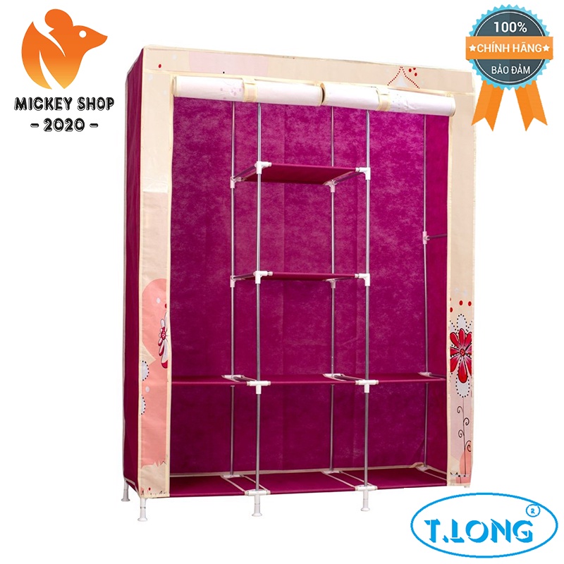 [ BỀN ĐẸP ] Tủ Vải Cao Cấp Thanh Long ECO E120 (120 x 42 x 160 cm) - MẨU MỚI - CHÍNH HÃNG