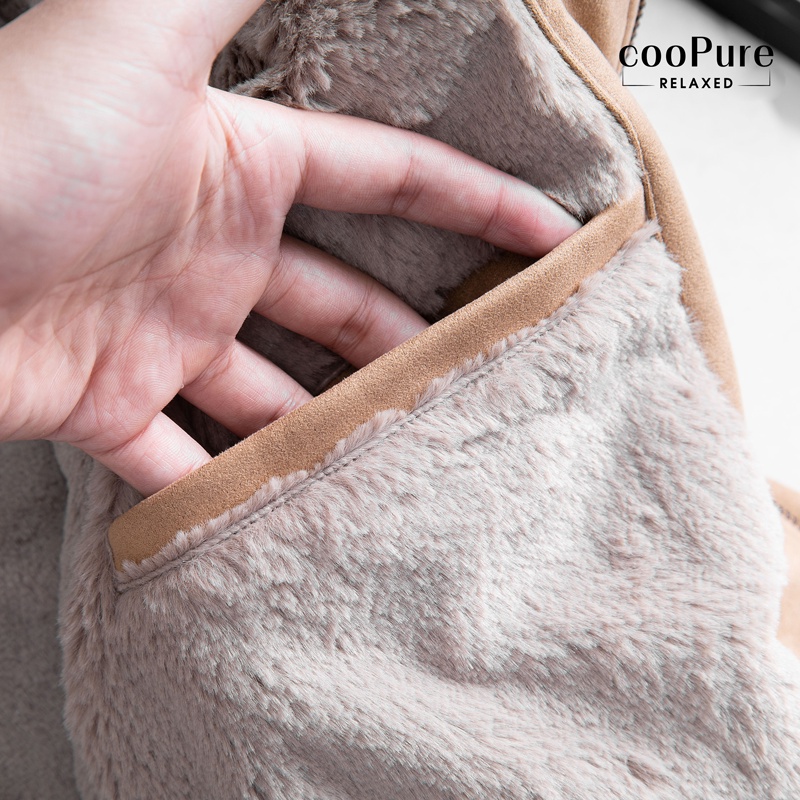 [cooPure] Áo khoác da lộn lót lông cừu cooPure, áo khoác Suede Leather lót lông siêu ấm, dày dặn 6116