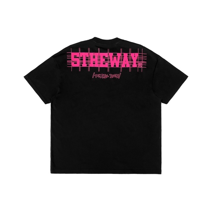 Áo Thun 5THEWAY Trong Bộ Sưu Tập Public Icon Với Thiết Kế Letter Drop Shoulder màu đen