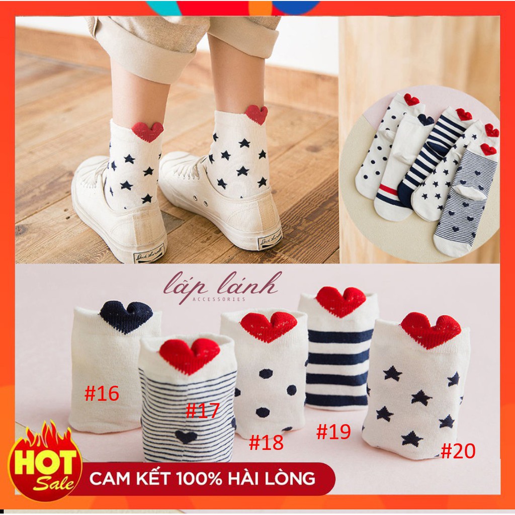 [HOT] TẤT VỚ CỔ CAO TRÊN MẮT CÁ CHÂN HÌNH TIM DỄ THƯƠNG THỜI TRANG PHONG CÁCH HÀN QUỐC VALENTINE QUÀ TẶNG 222VOTIM