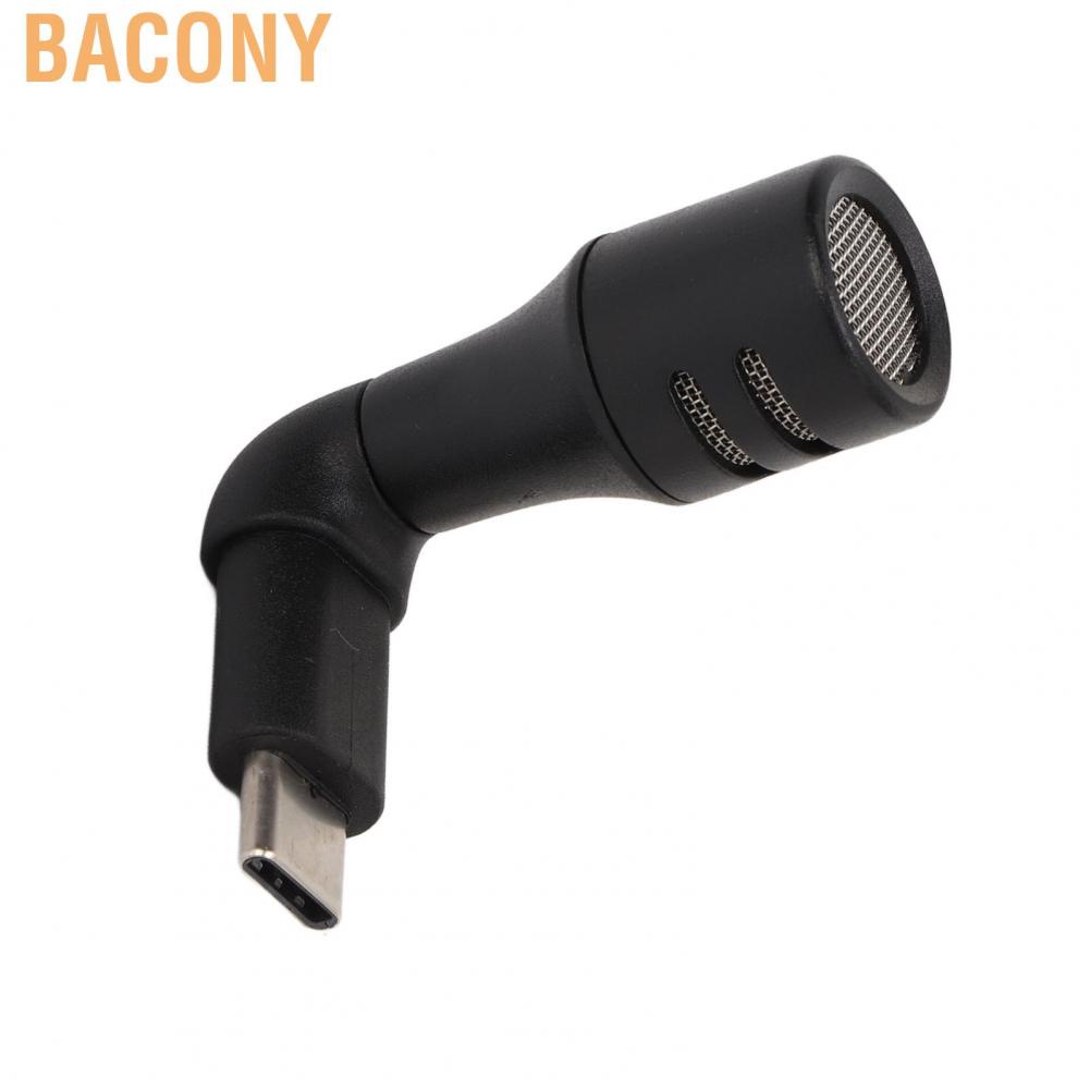 Bacony Type C Plug Smartphone Video Mini Microphone Mobile Phone And Play Mic