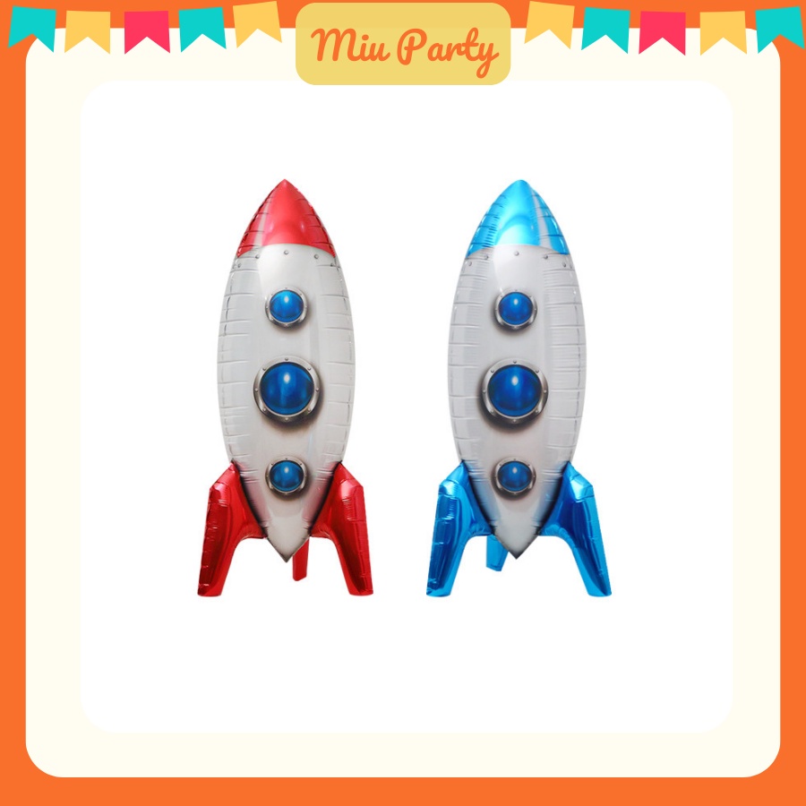 Bong Bóng Kiếng Hình Tên Lửa Size To 70cm Trang Trí Sinh Nhật Cho Bé - MiuParty