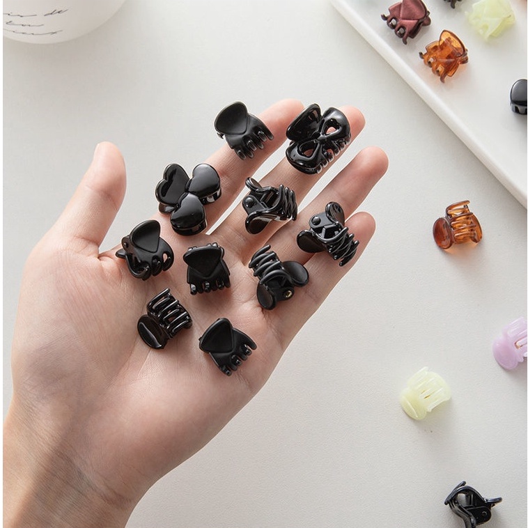 Kẹp Tóc Mini Màu Đen Thời Trang Mùa Hè 2022 Cho Nữ