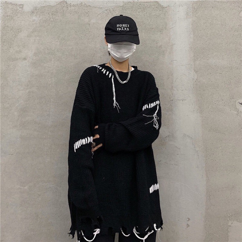 ORDER | Áo len rách viền unisex [ Lướt hết ảnh để xem ảnh thật và bảng size ] | BigBuy360 - bigbuy360.vn