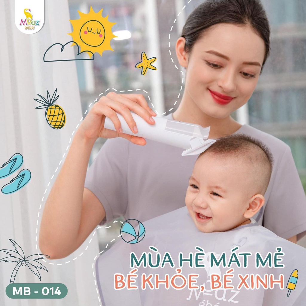 Tông đơ Moaz Bebe MB 014 dành cho bé có hút tóc