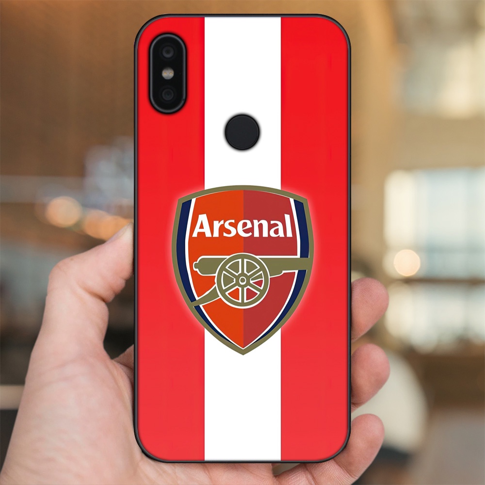 Ốp lưng Xiaomi Redmi S2 viền đen in hình Arsenal FC