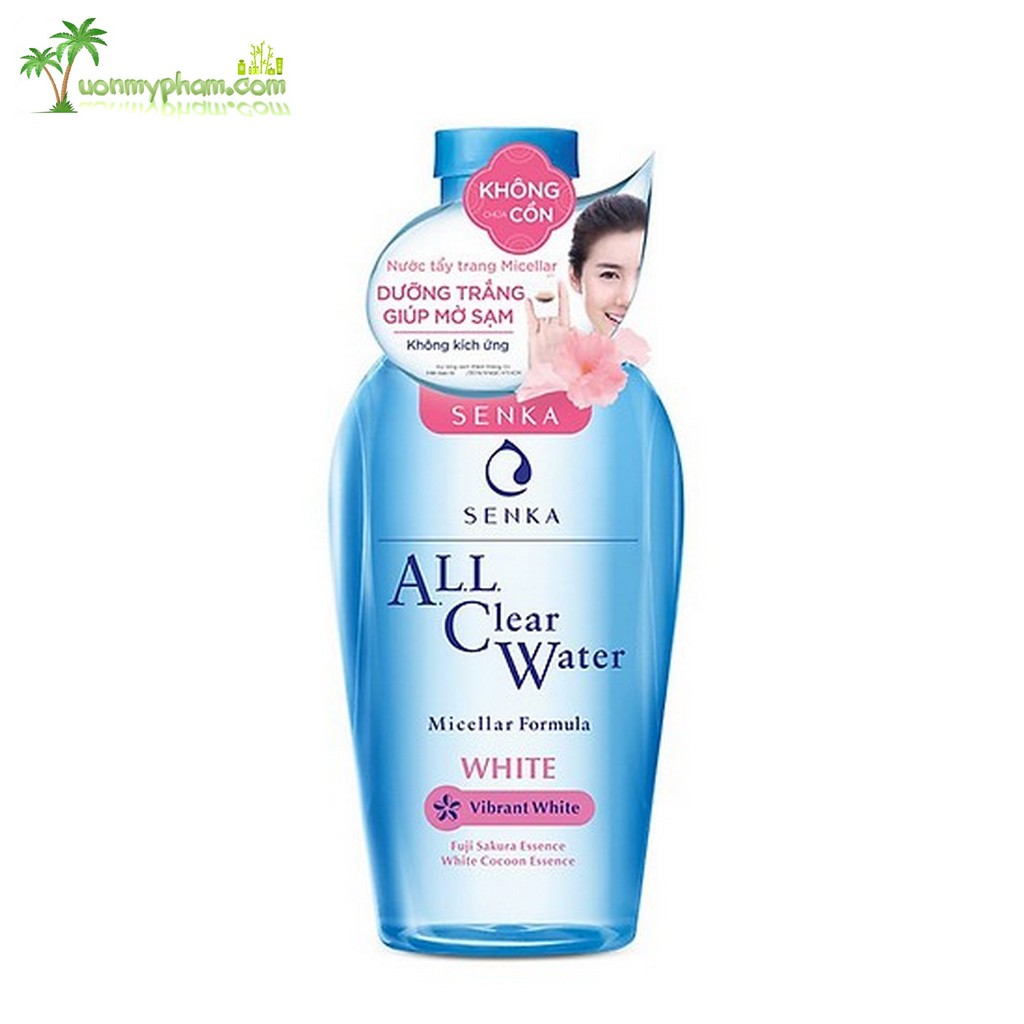 Nước tẩy trang dưỡng trắng Senka All Clear Water Micellar Formula White 230ml