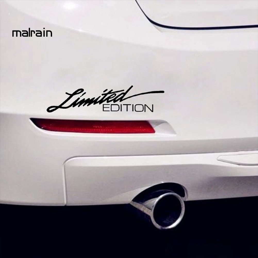 Sticker hình chữ Limited Edition trang trí cho xe hơi sành điệu cao cấp