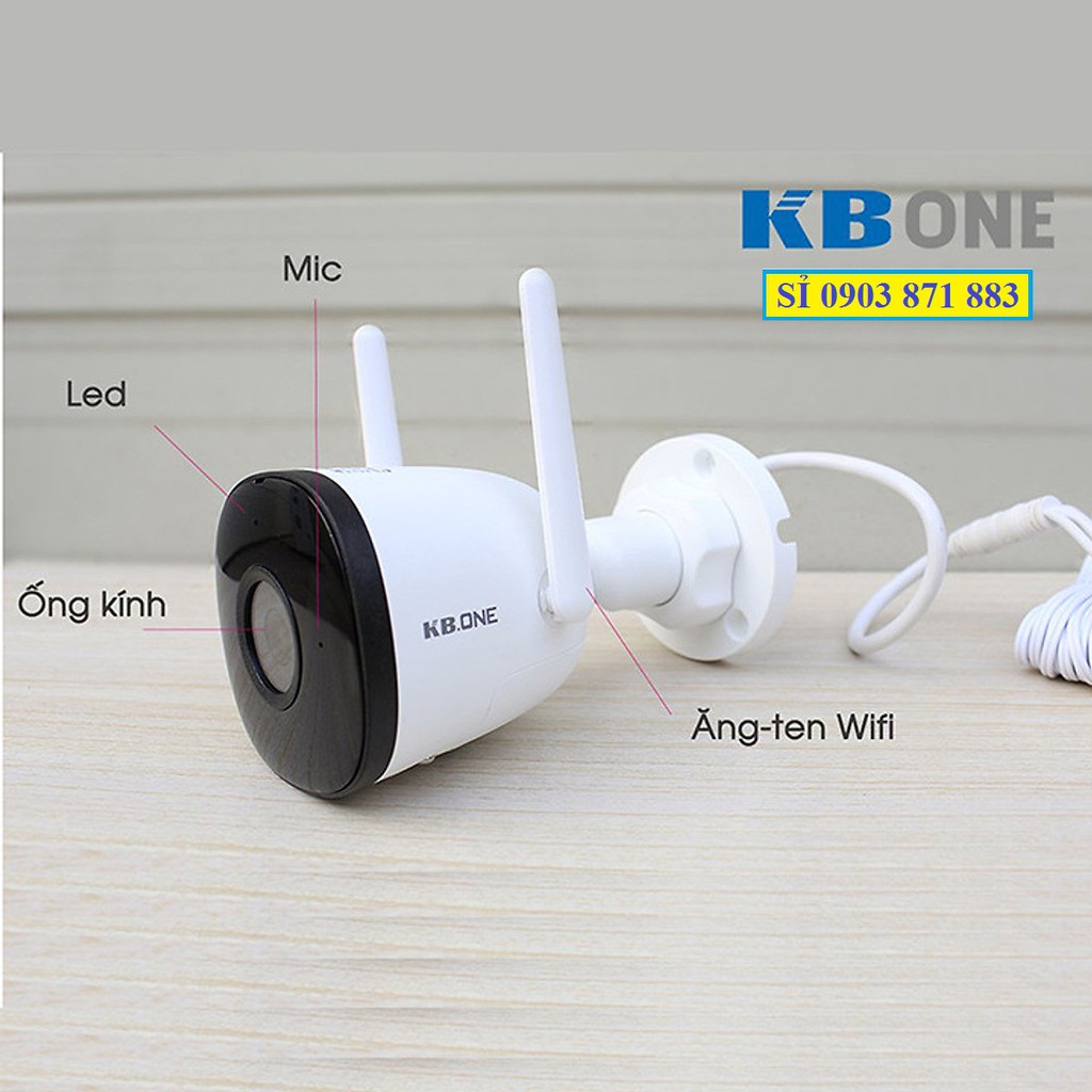 Kbone KN B21  - Cảnh Báo Trộm Thông Minh - Camera IP Wifi Kbone KN B21 1080p Chính Hãng Giá Rẻ - GIÁ SỈ TPHCM 2022