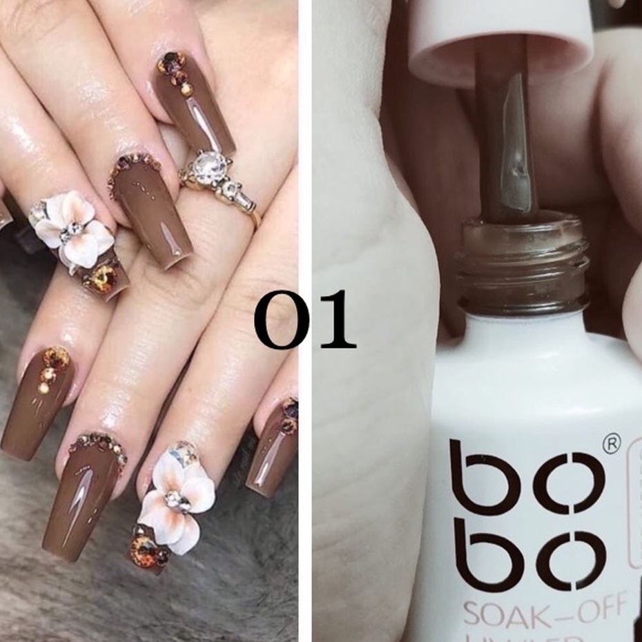 Sơn thạch bobo lẻ chai màu hot, sơn gel bobo anannails