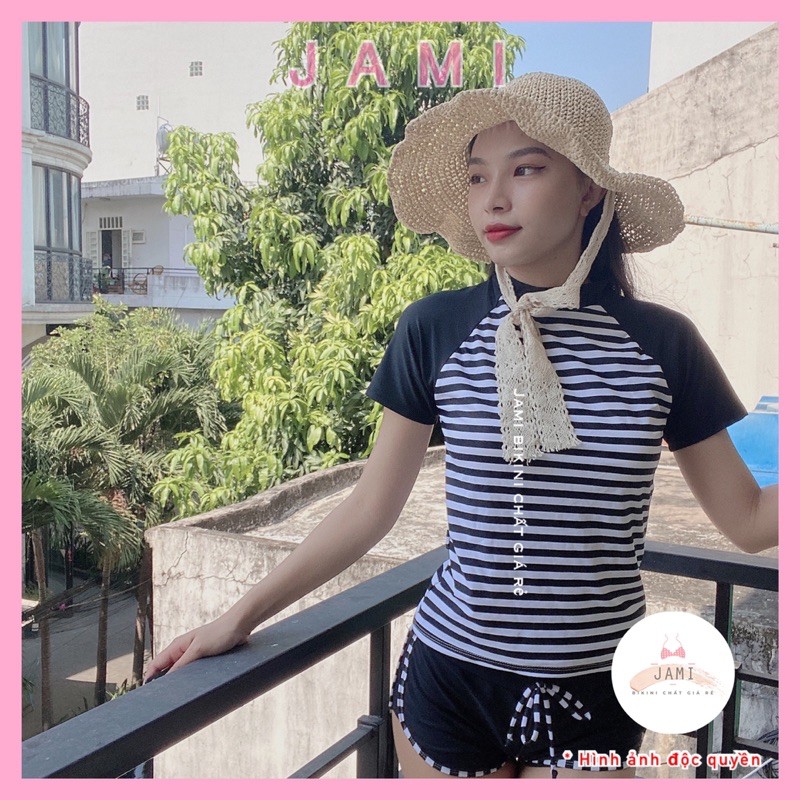 ĐỒ BƠI NỮ QUẦN ĐÙI TAY NGẮN KÍN ĐÁO ĐI BIỂN ĐI HỌC BƠI CAO CẤP JAMI - ATD67 | BigBuy360 - bigbuy360.vn