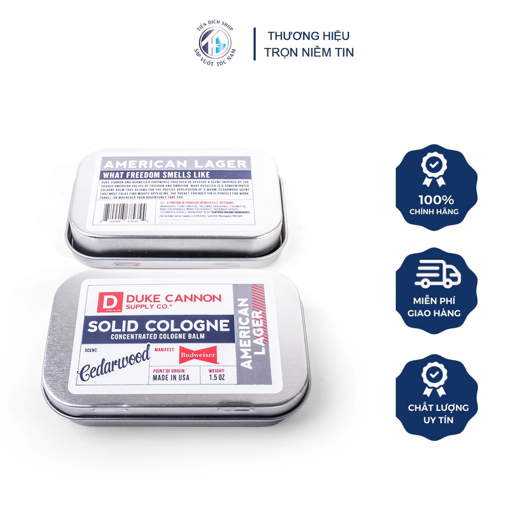 Nước hoa khô Duke Cannon 30g  Made in USA